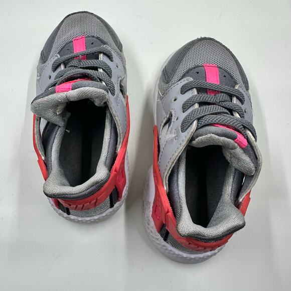 Nike Huarache Toddler Girls Sneakers – Size 6C – Gray & Pink - Picture 4 of 9